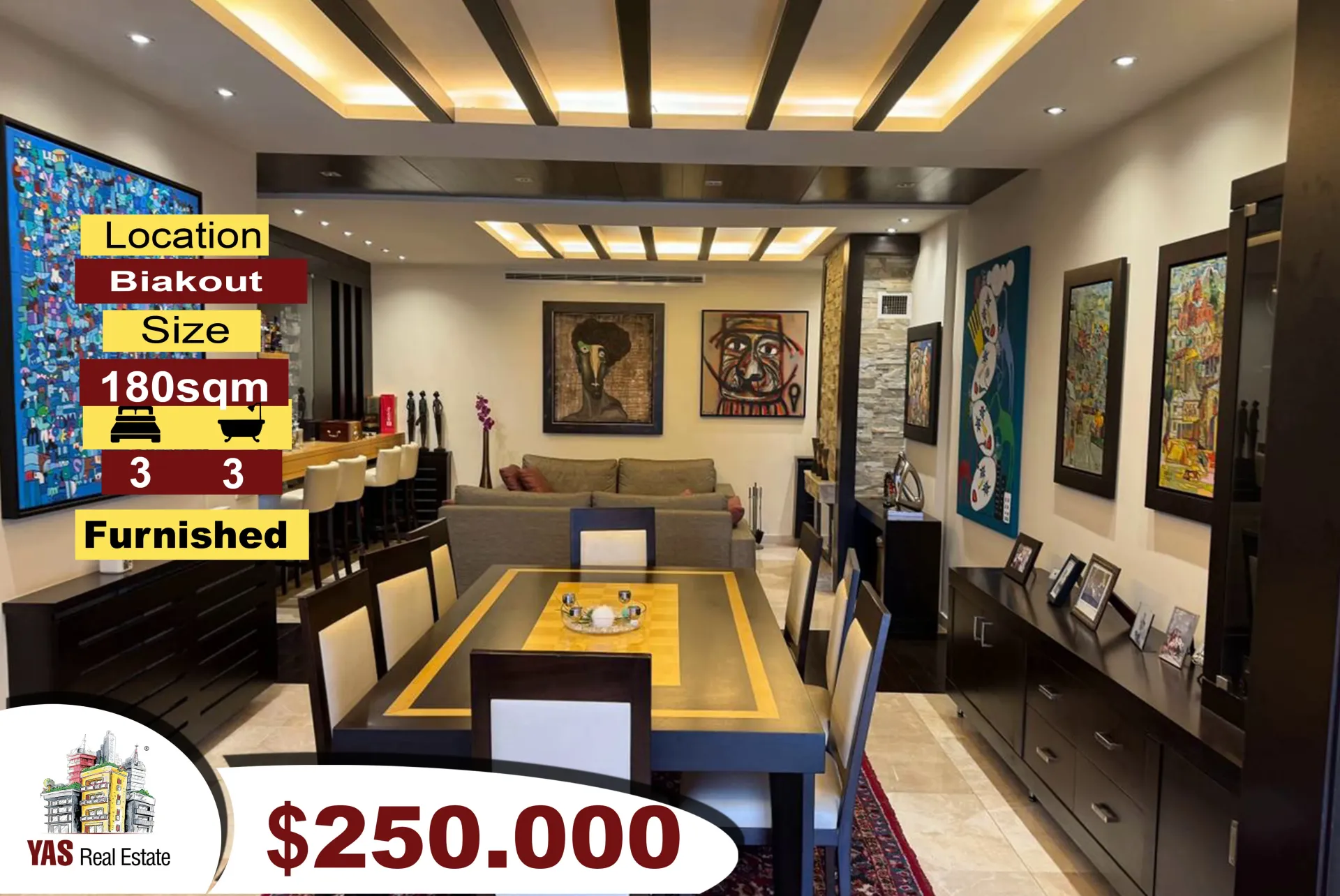 Apartment for Sale in Biaqout - 3 bed, 3 bath