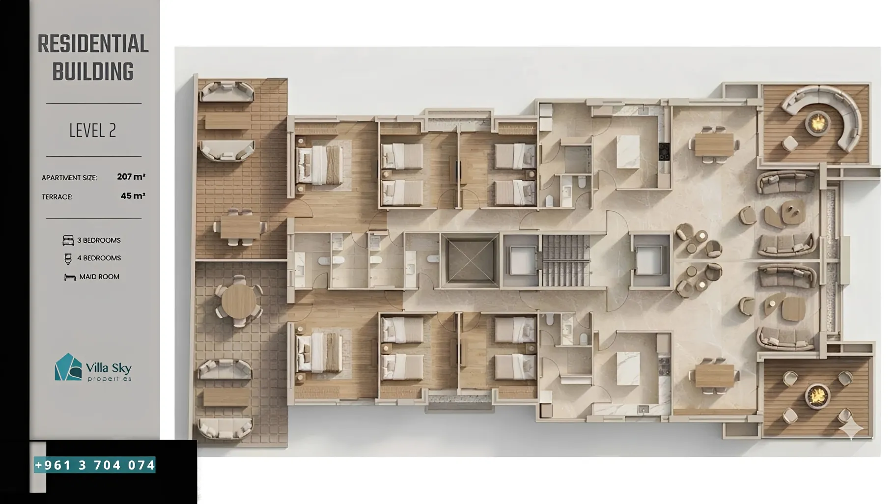 Apartment for sale in Rabieh