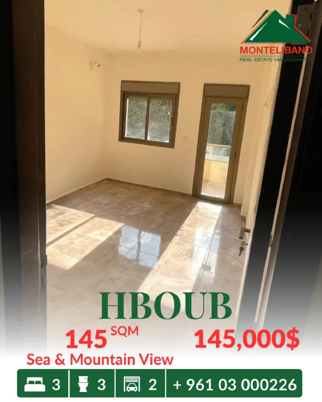 Apartment for sale in Habboub, Lebanon