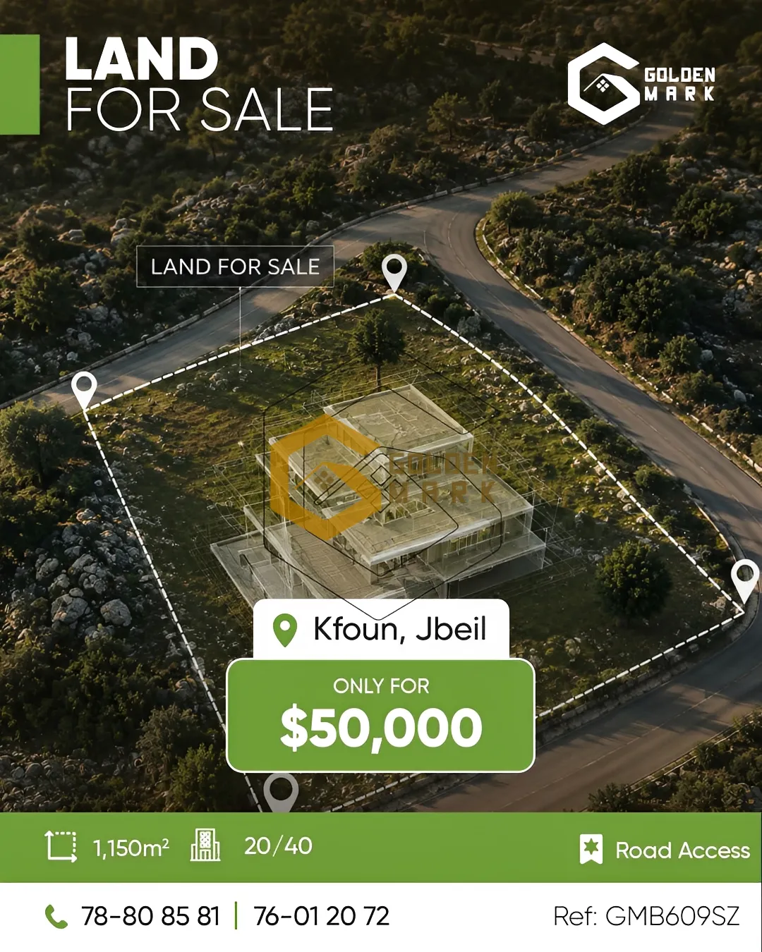 Land for Sale in Kfoun