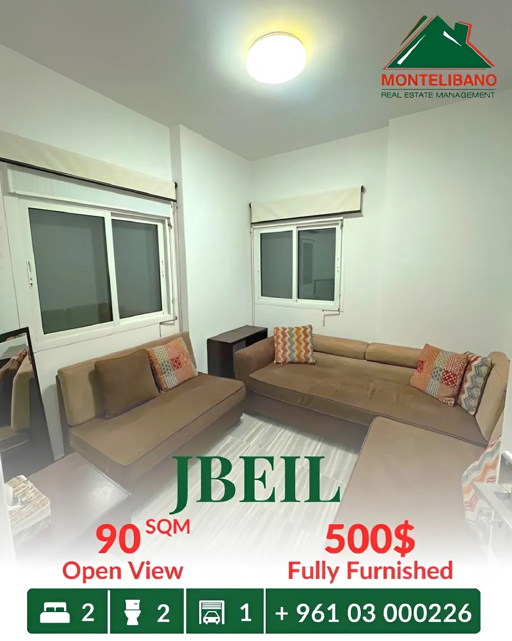 Apartment for rent in Jbeil, Lebanon