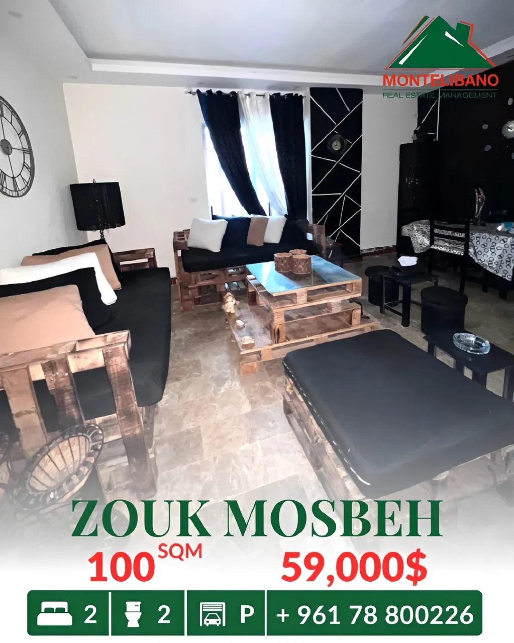 Apartment for sale in Zouk Mosbeh