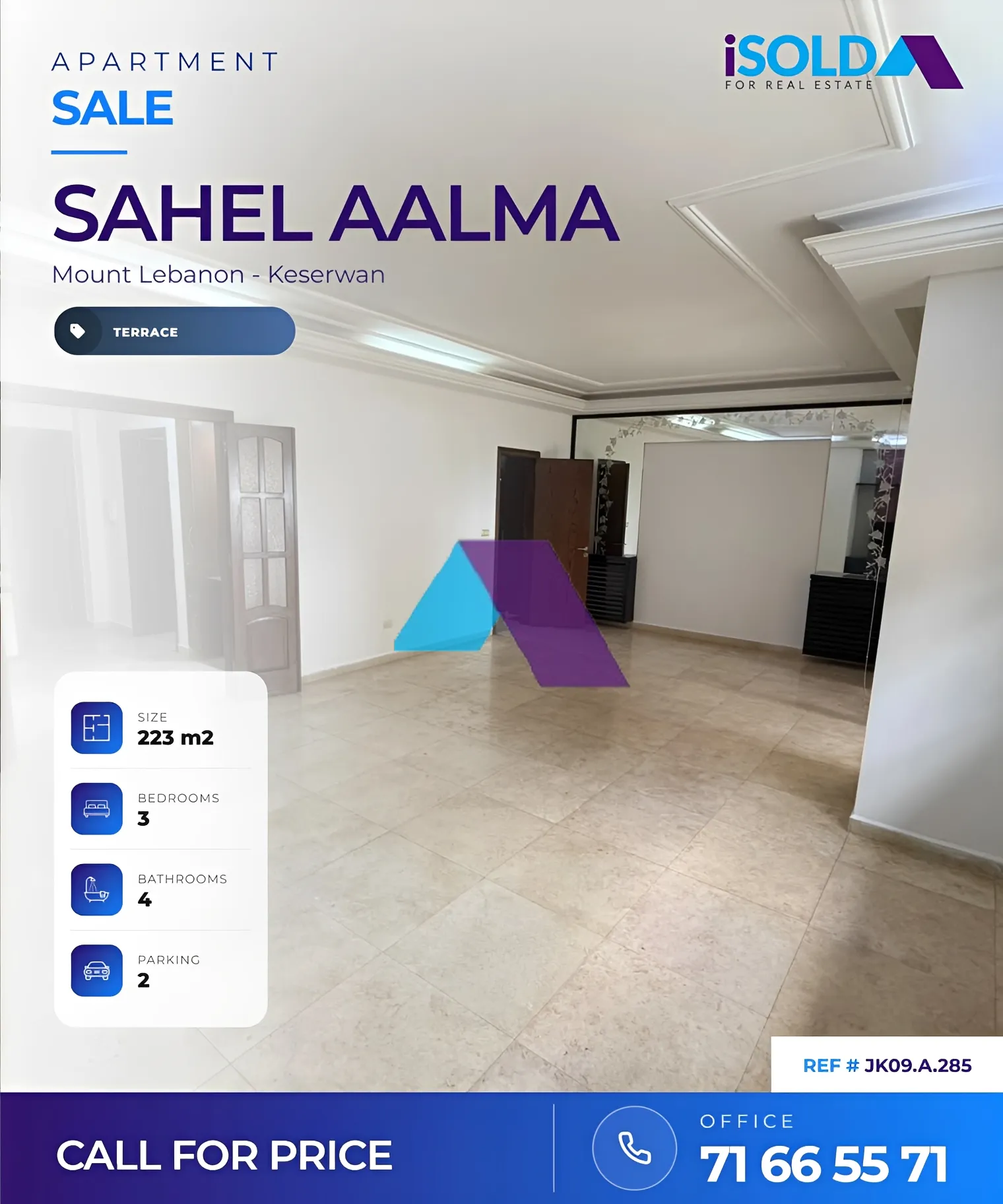 Apartment for sale in Sahel Aalma