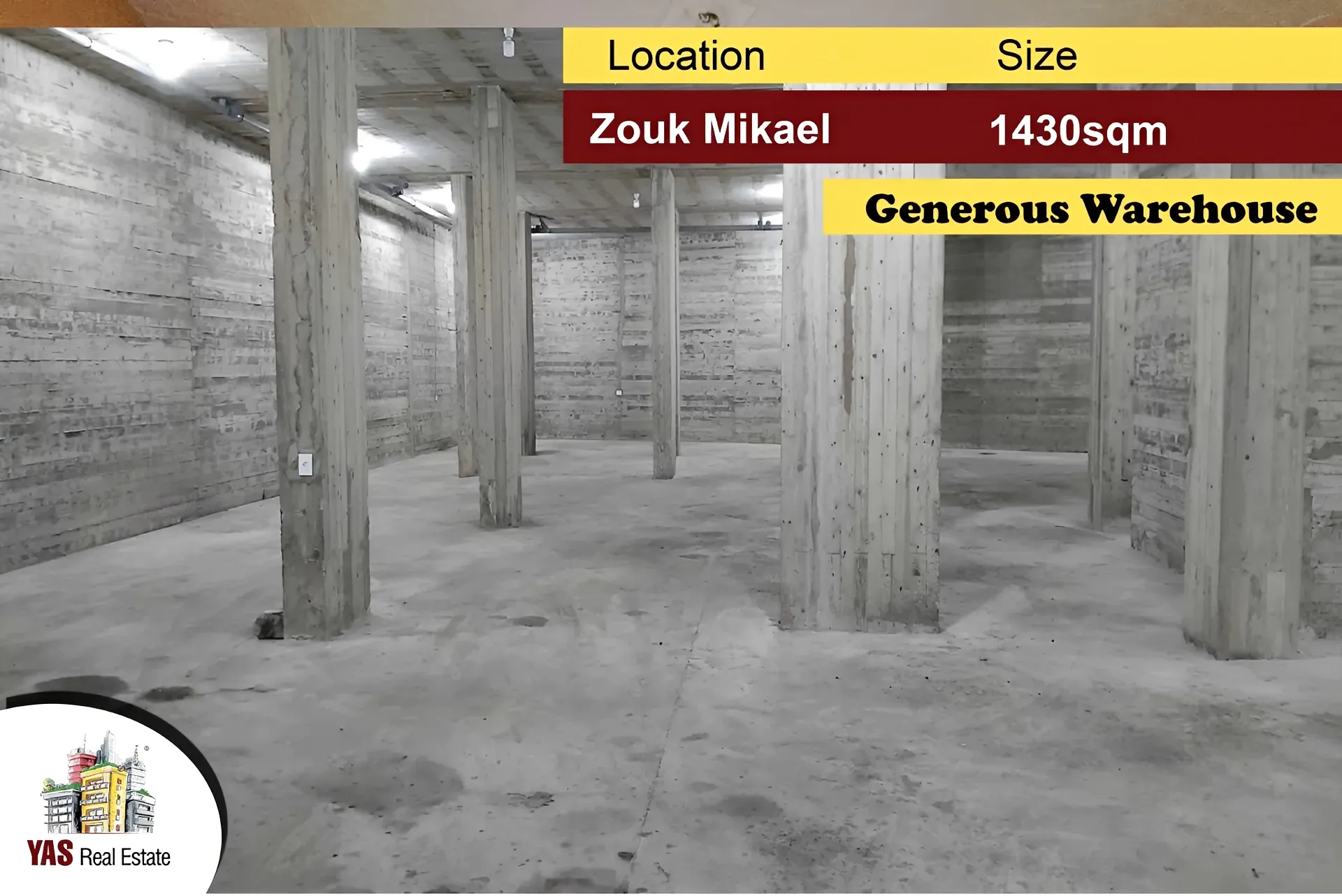 Warehouse for Sale in Zouk Mikael