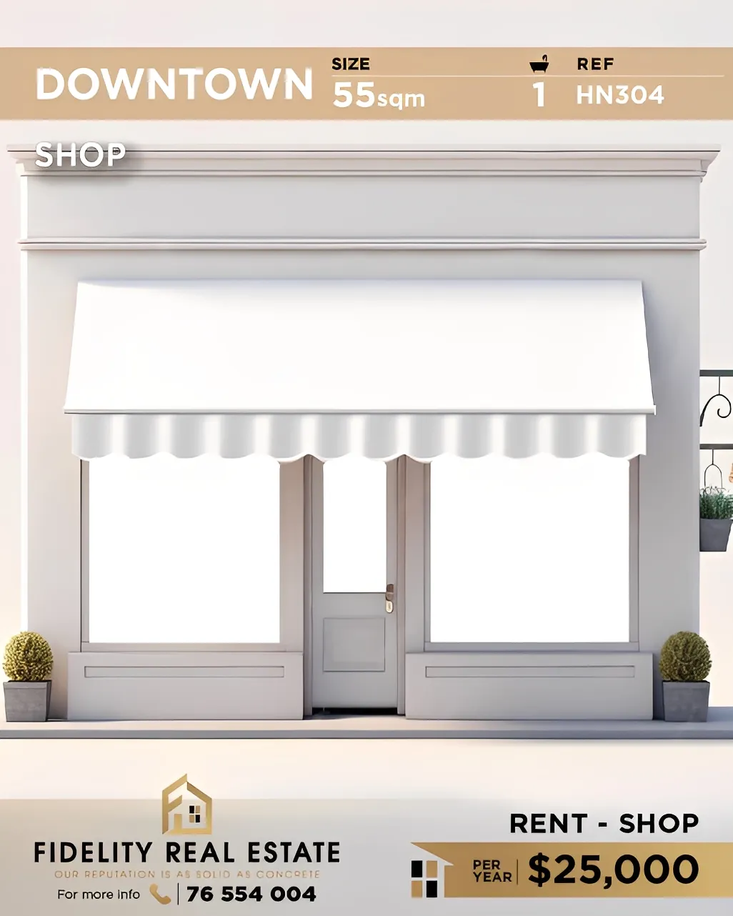 Shop for Rent in Downtown, beirut