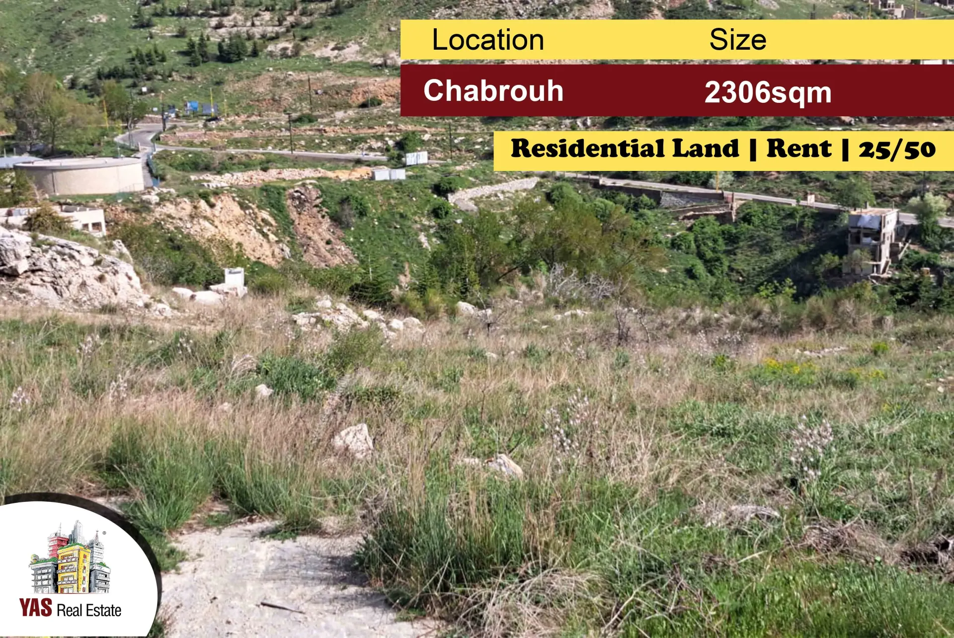 Land for Rent in Faraya