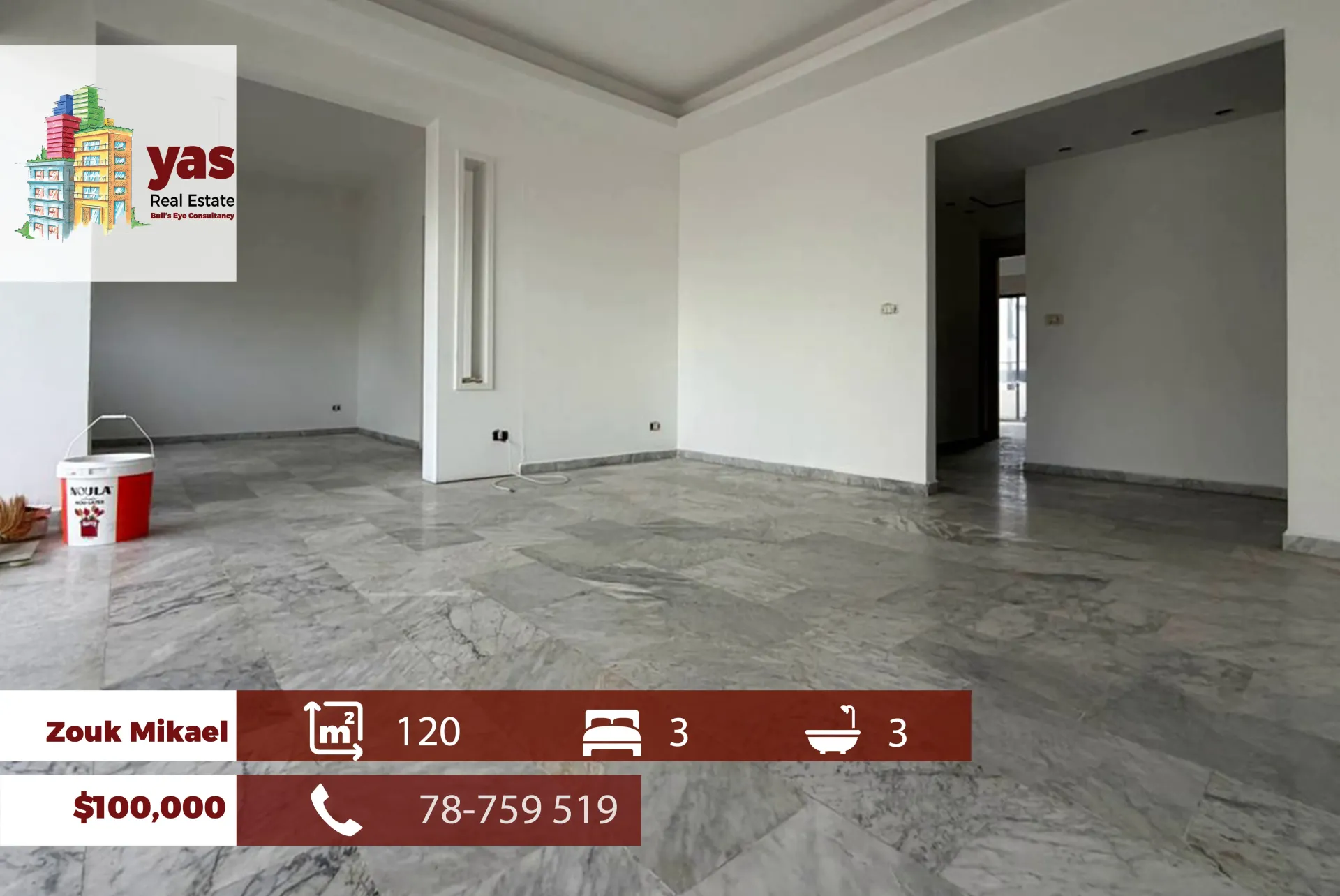 Apartment for Sale in Zouk Mikael