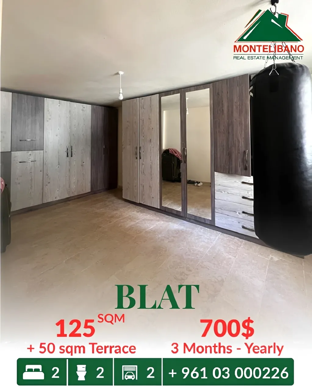 Apartment for rent in Blat
