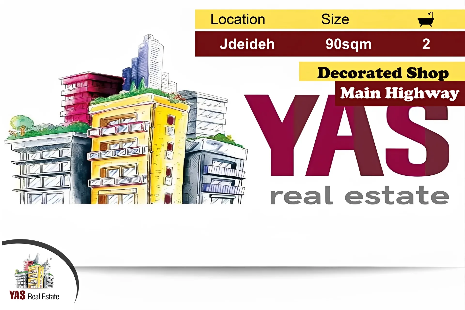 Shop for Sale in Jdeideh