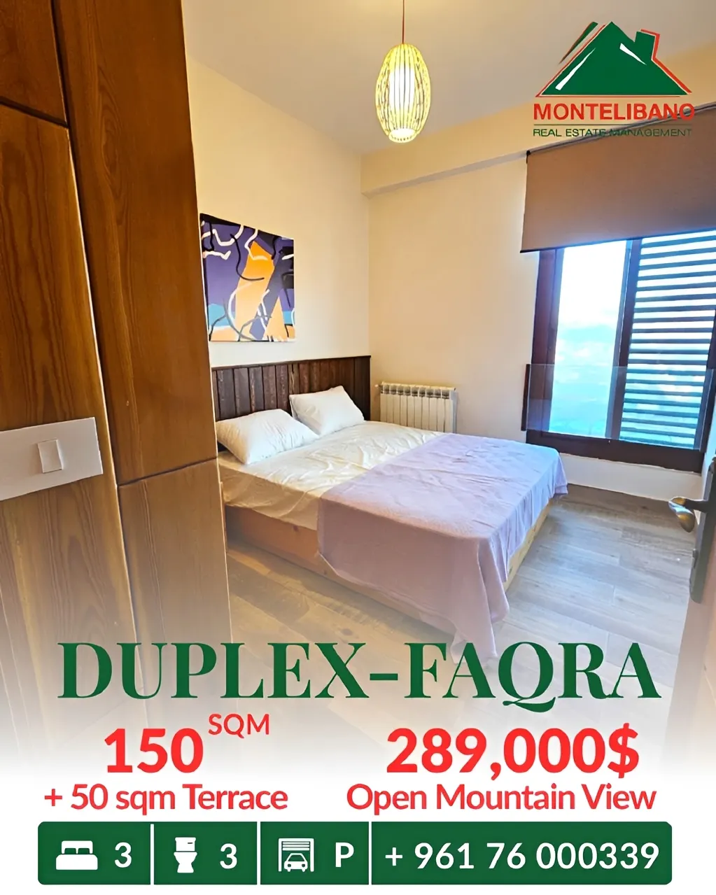 Duplex for sale in Faqra, Lebanon