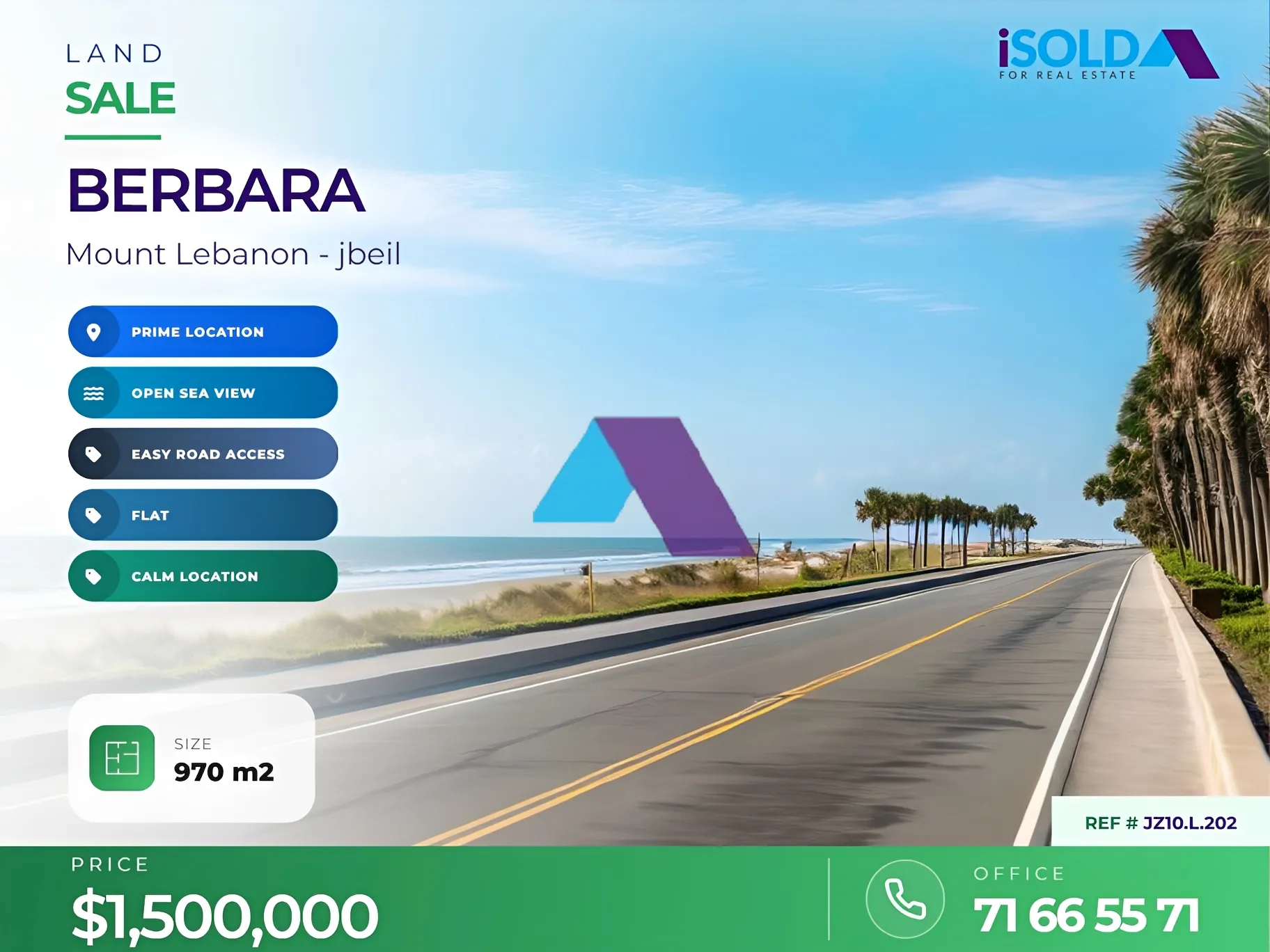 Residential Land for sale in Berbara, Lebanon