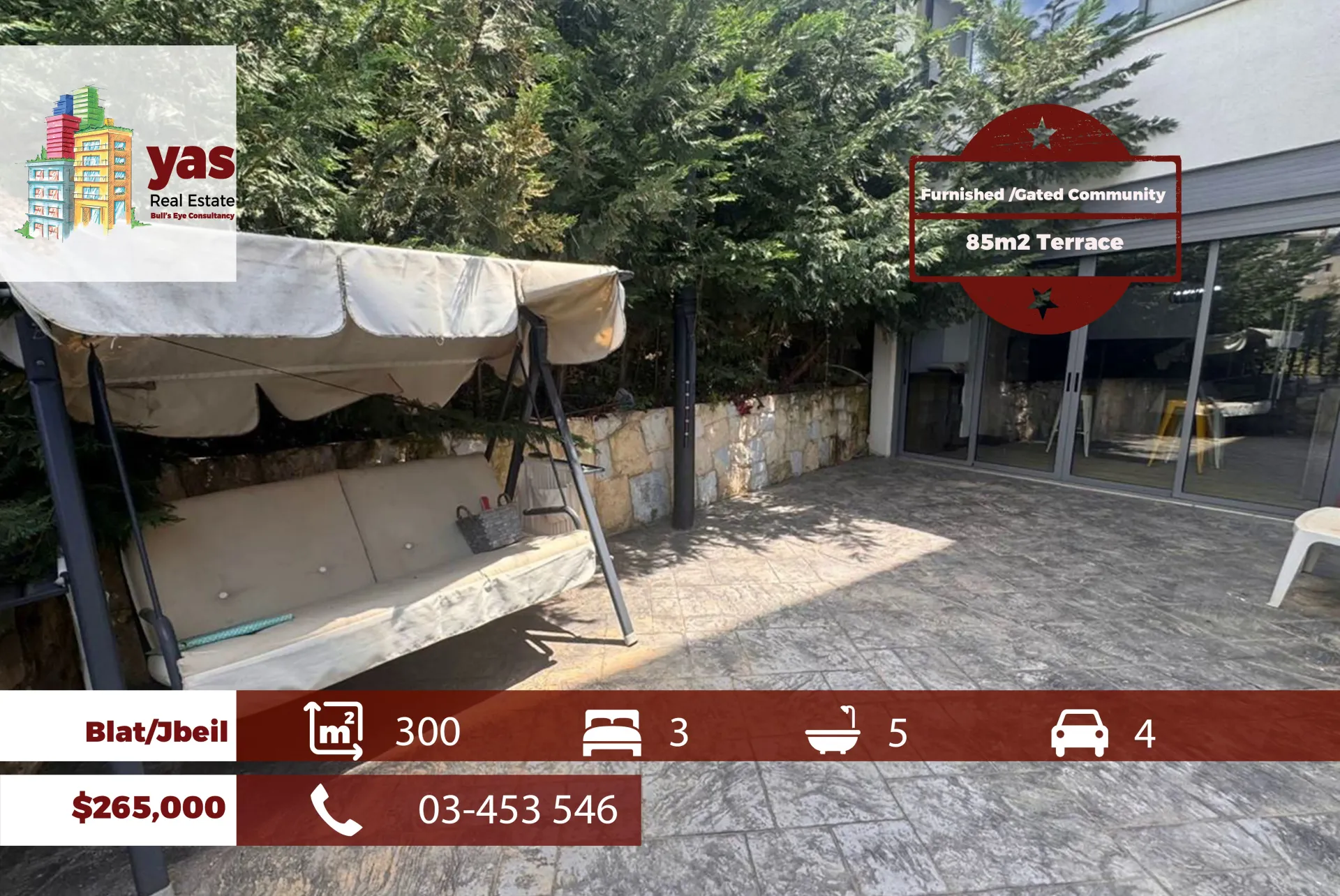 Apartment for Sale in Blat - 3 bed, 5 bath
