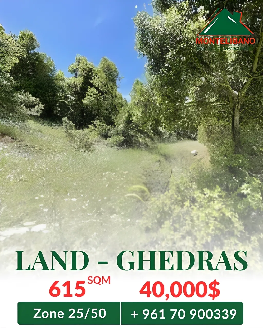 Residential Land for sale in Ghadras, Lebanon