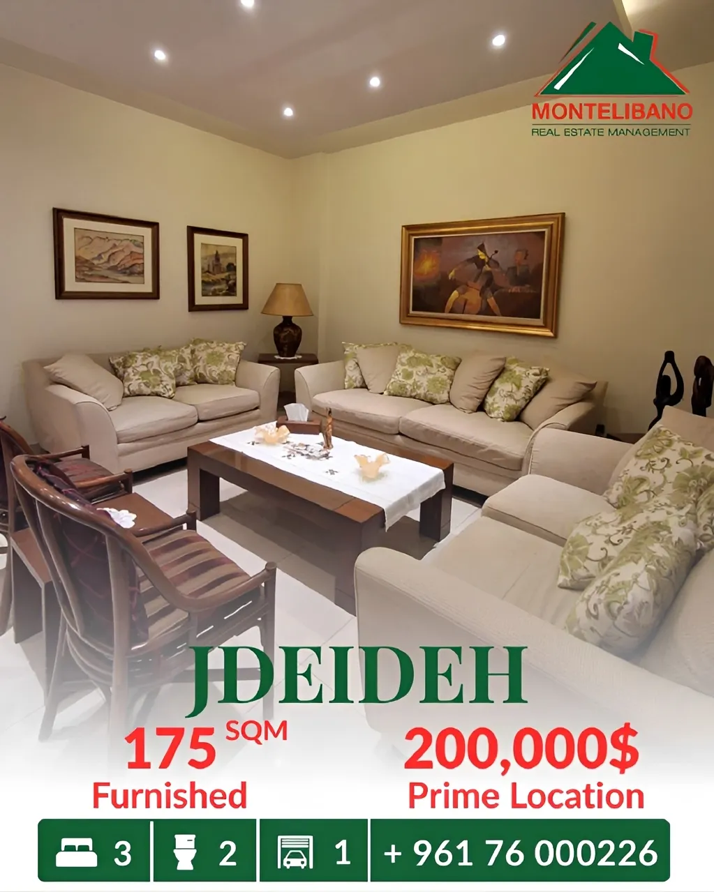 Apartment for sale in Jdeideh, Lebanon
