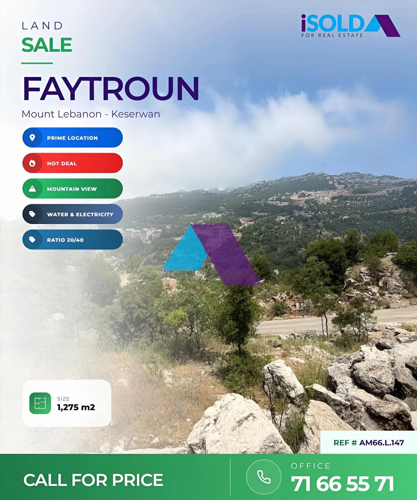 Residential Land for sale in Faitroun