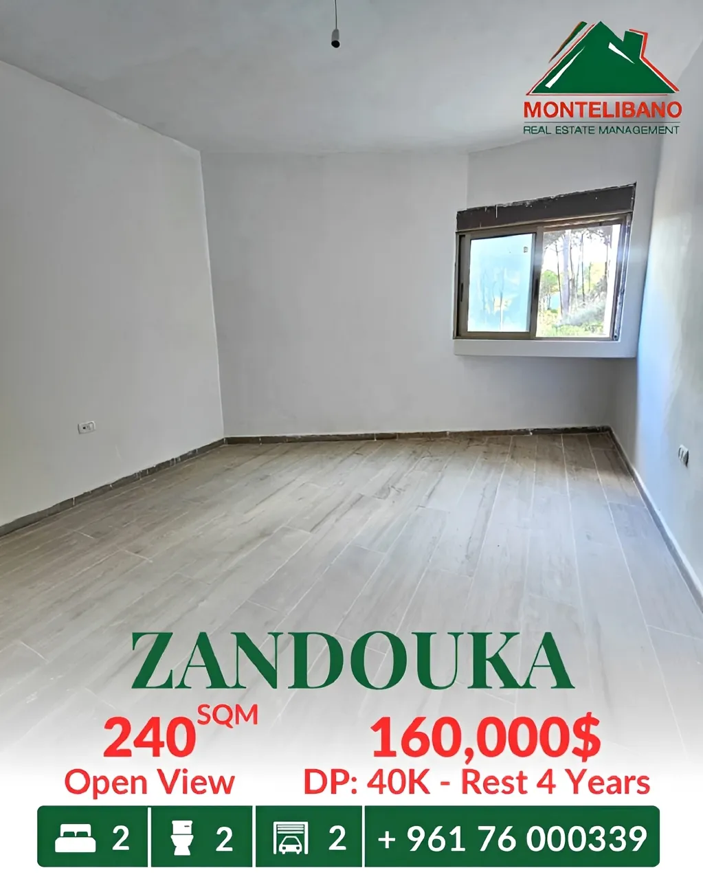 Apartment for sale in Zandouqa, Lebanon