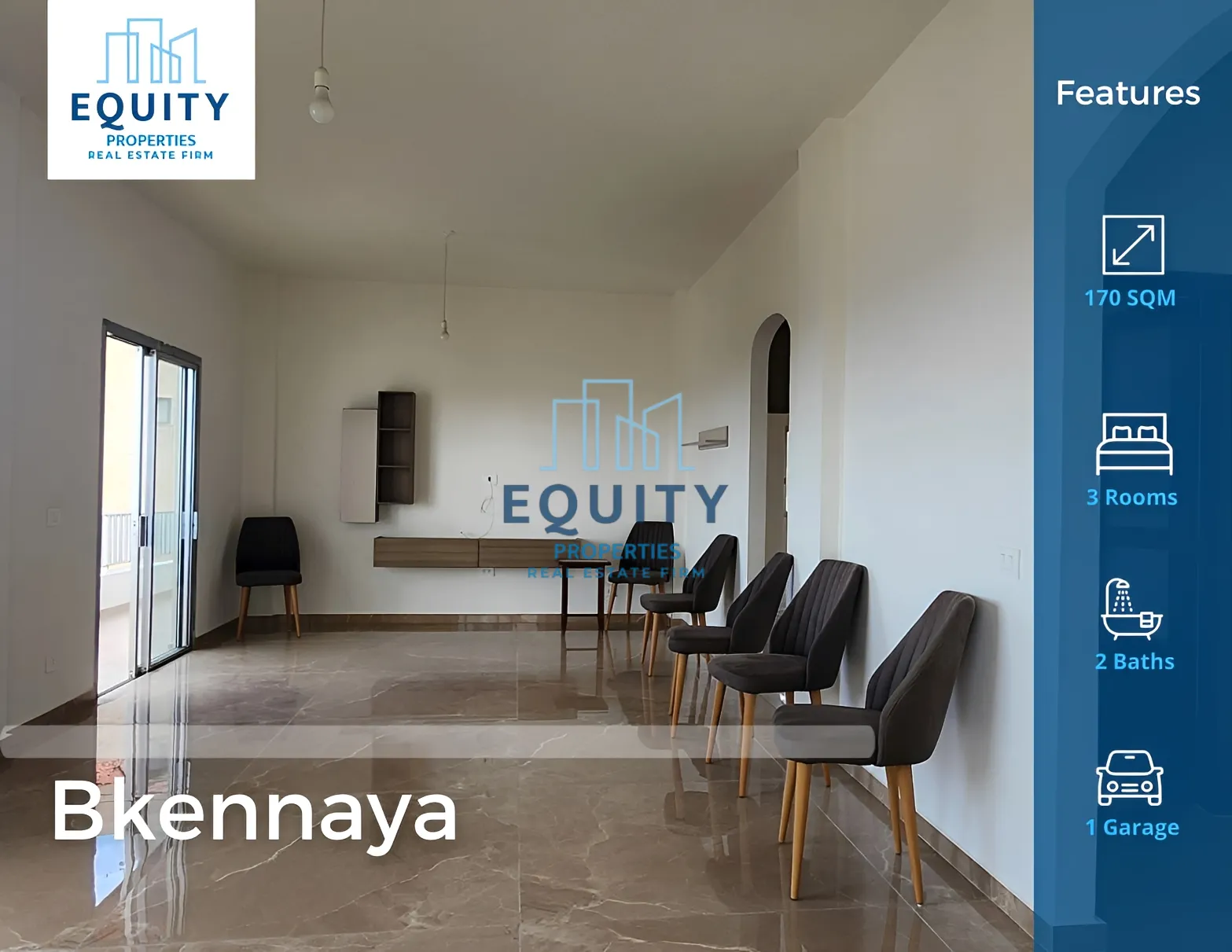Apartment for sale in Bqennaya, Lebanon - 3 bed, 2 bath