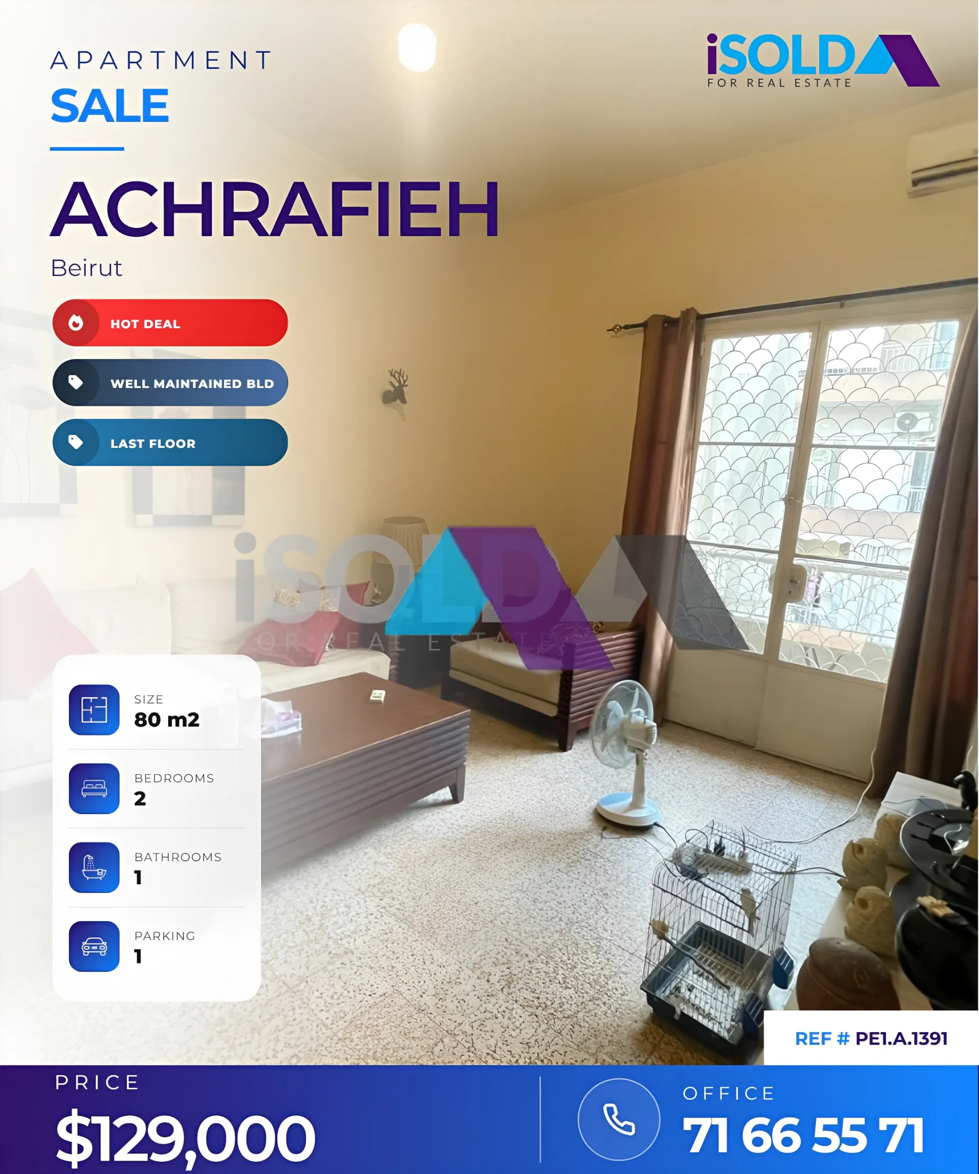 Apartment for Sale in Achrafieh