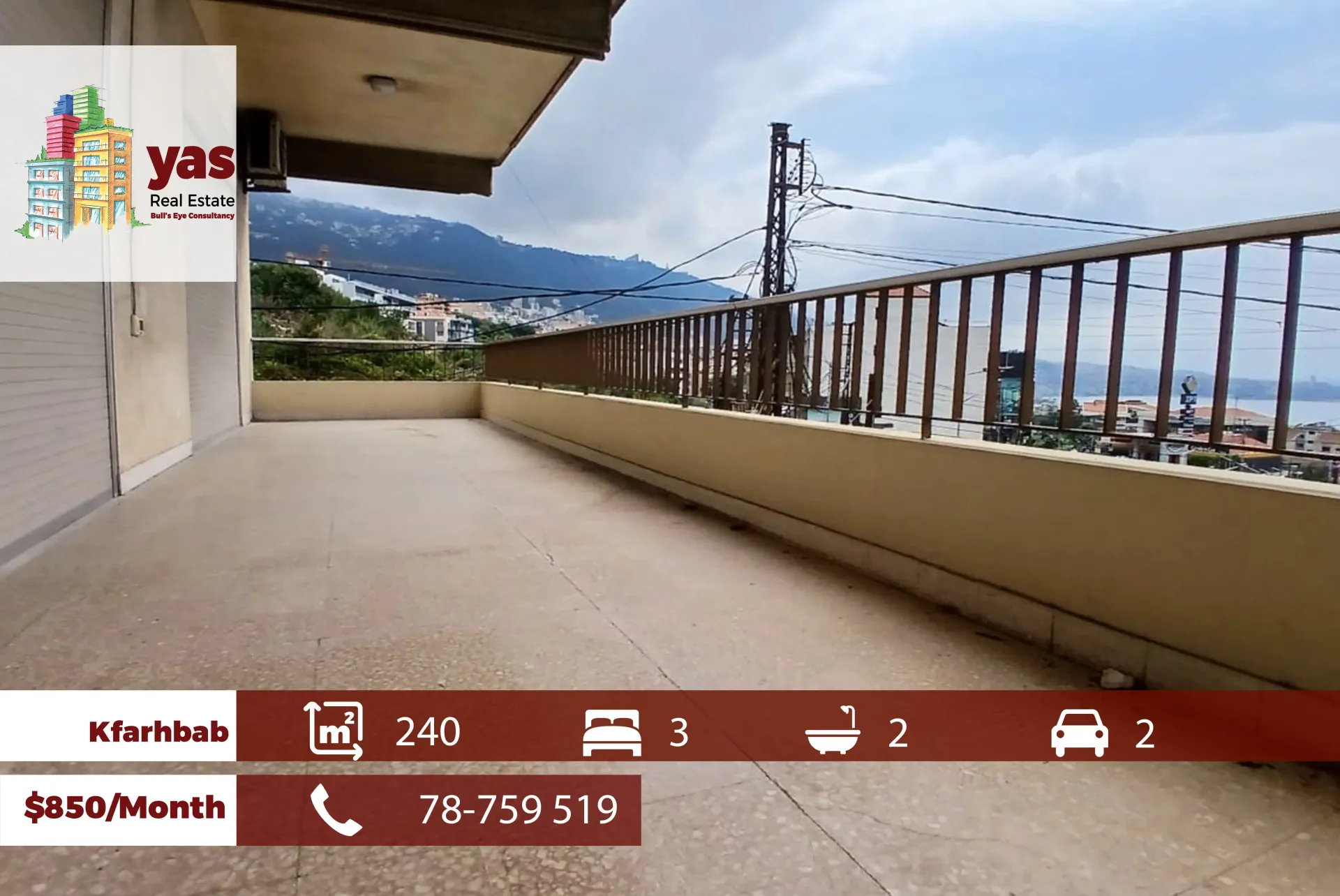 Apartment for Rent in Kfar Hbab
