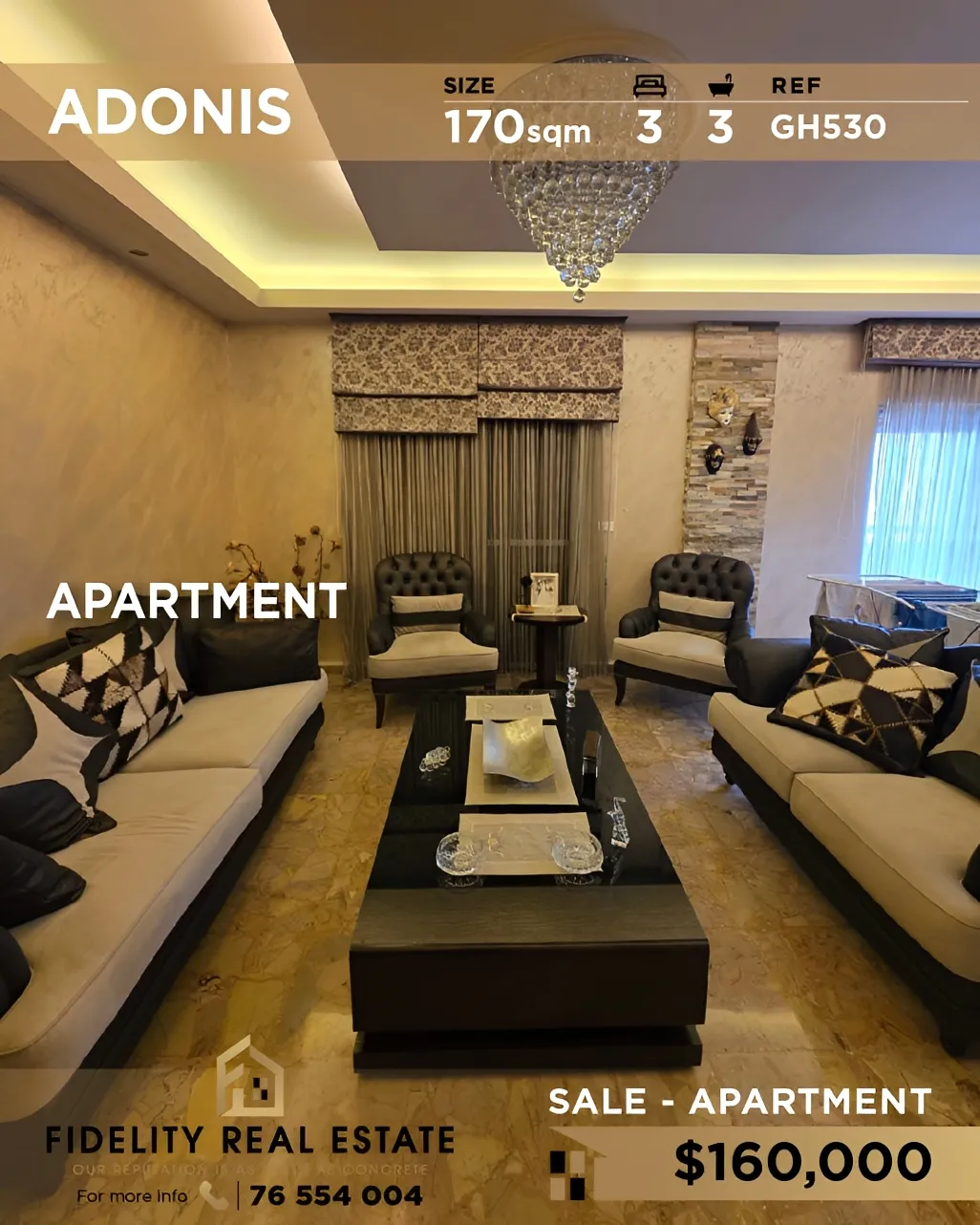 Apartment for sale in Adonis, Lebanon - 3 bed, 3 bath