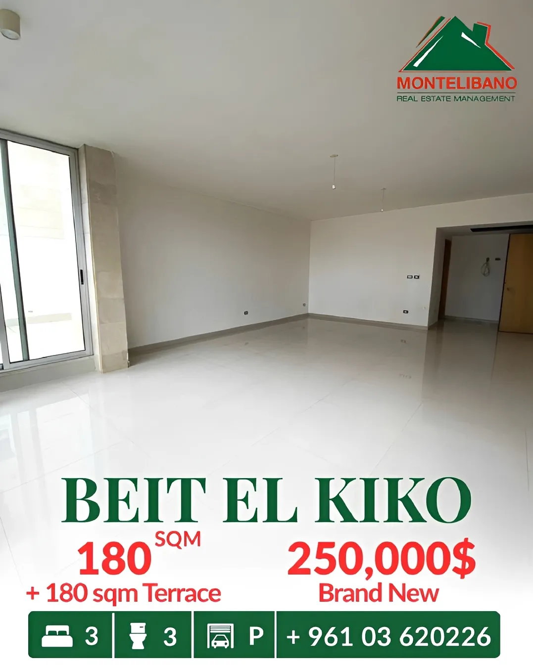 Apartment for sale in Beit El Kiko, Lebanon