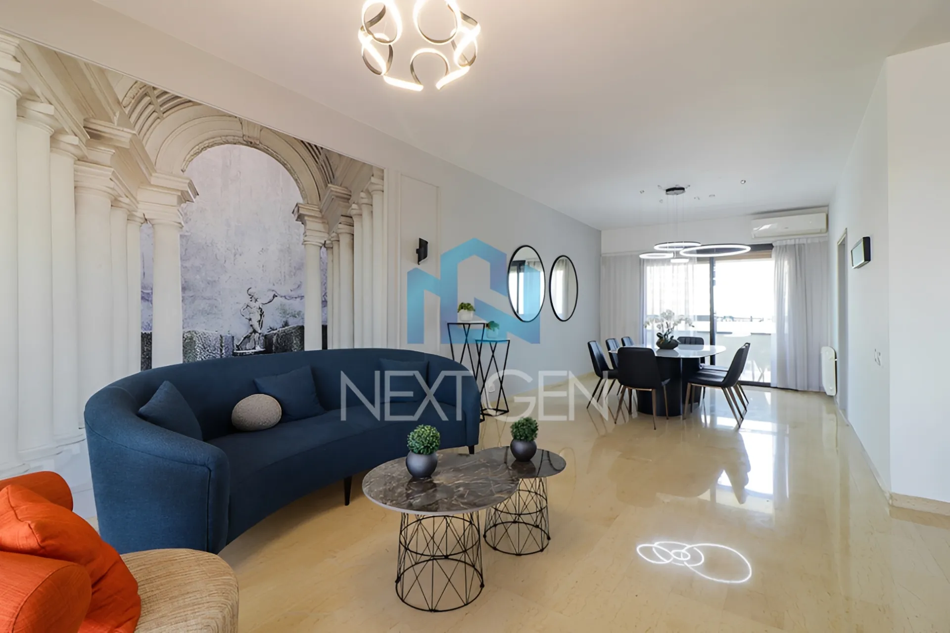Apartment for rent in Achrafieh, Beirut, Lebanon - 3 bed, 3 bath