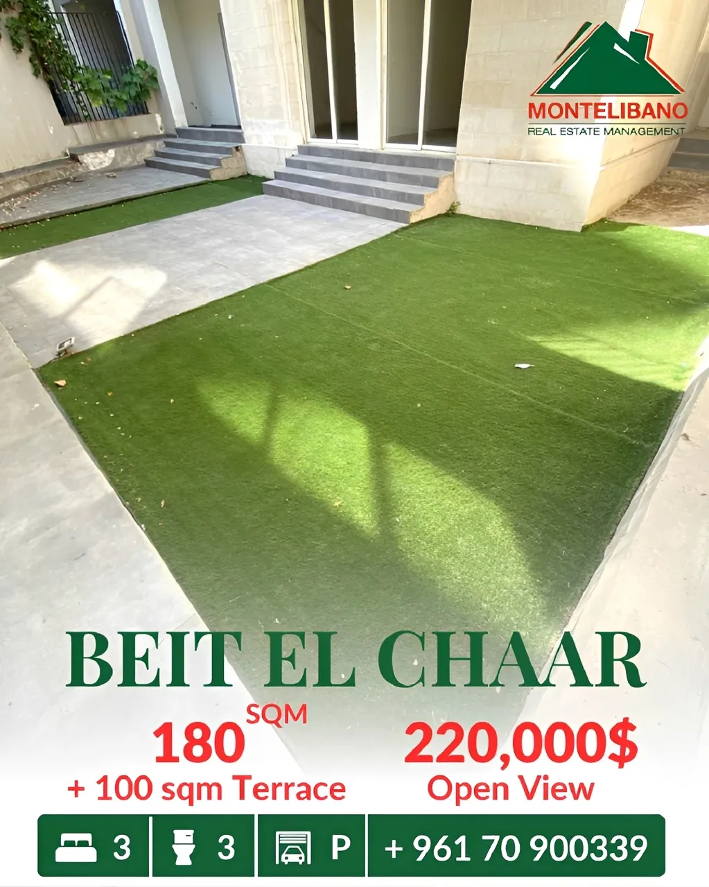Apartment for sale in Beit El Chaar, Lebanon