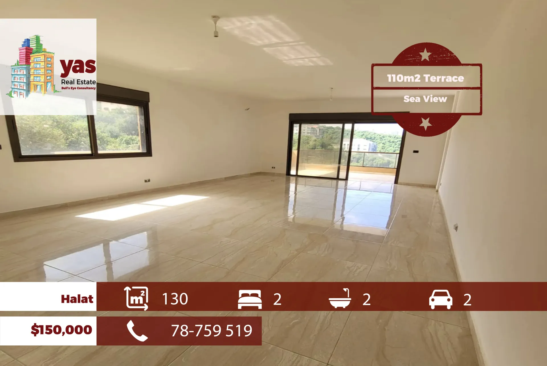 Apartment for Sale in Halat - 2 bed, 2 bath