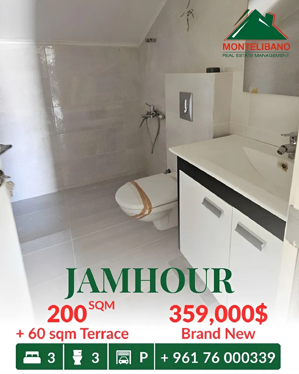 Apartment for sale in Jamhour, Lebanon