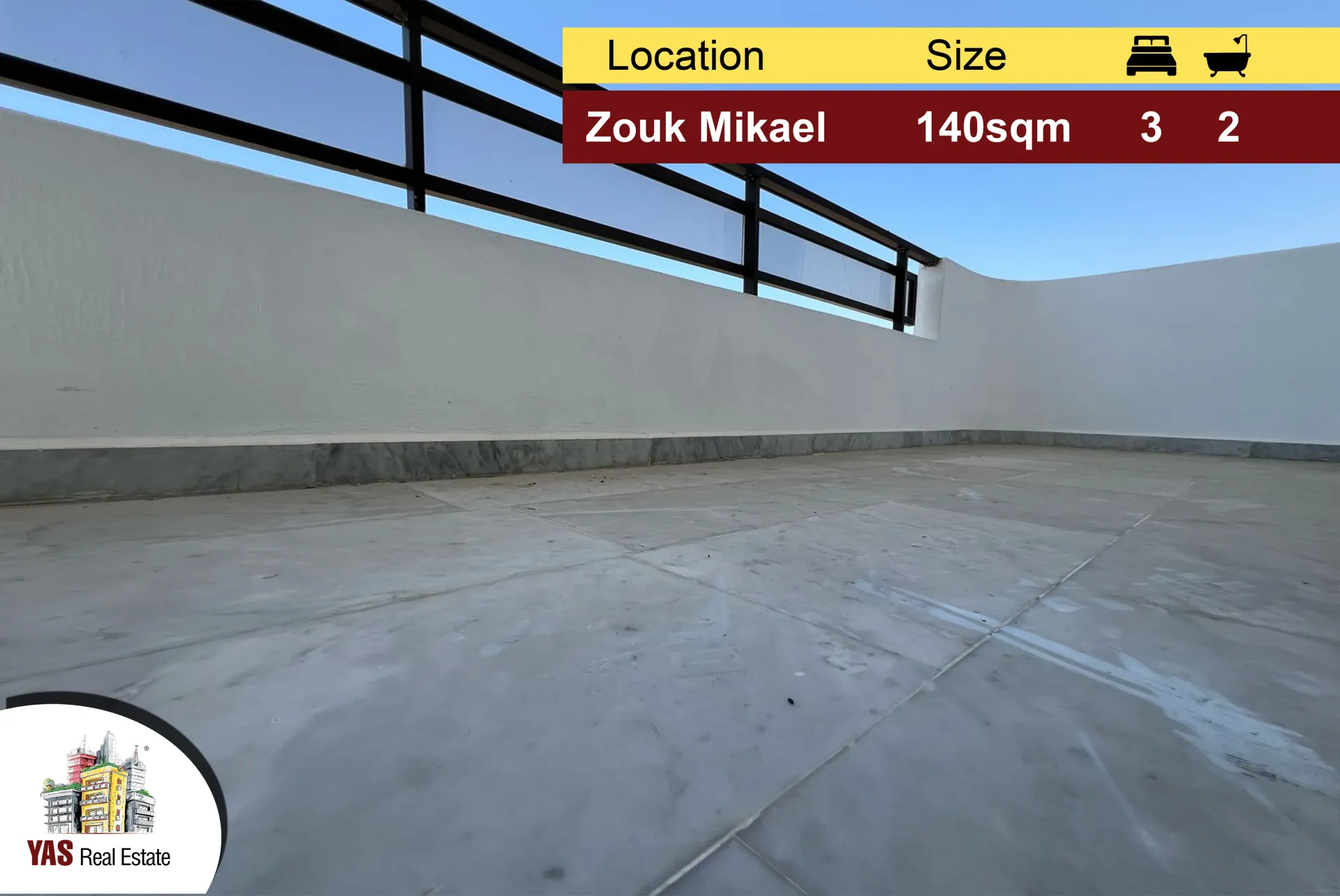Apartment for Sale in Zouk Mikael