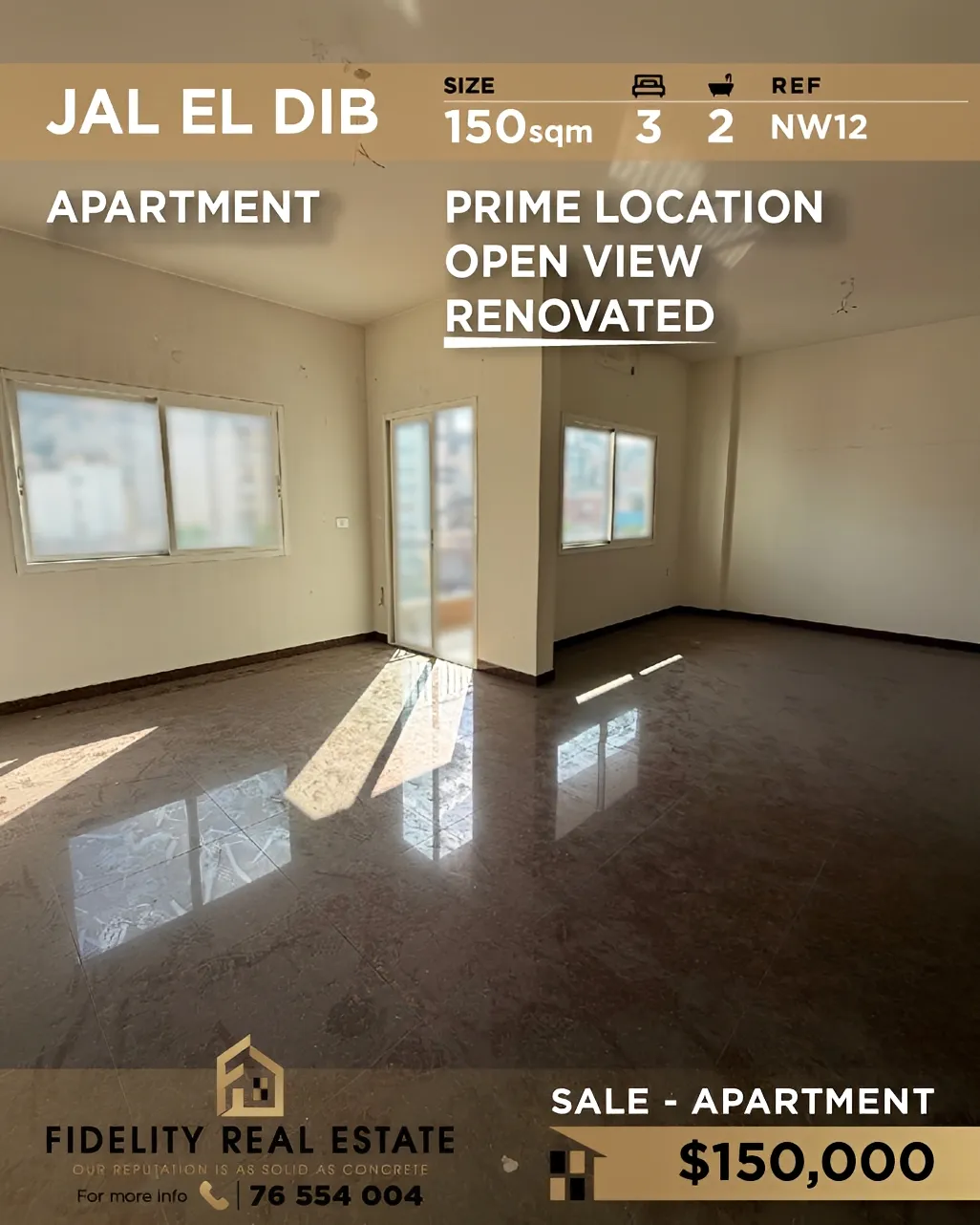 Apartment for sale in Jal El Dib, Lebanon