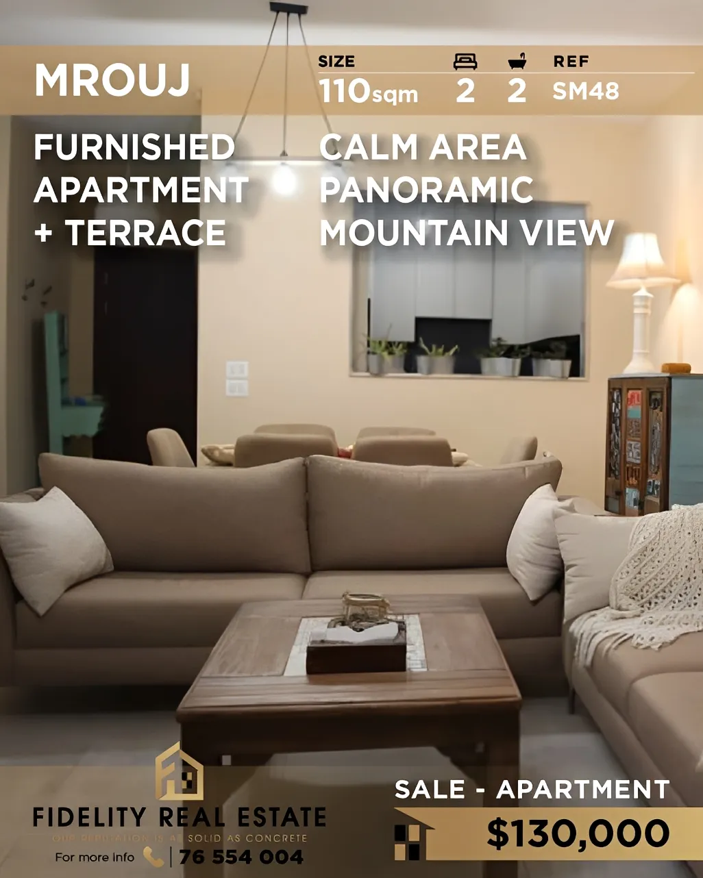 Apartment for sale in Mrouj, Lebanon