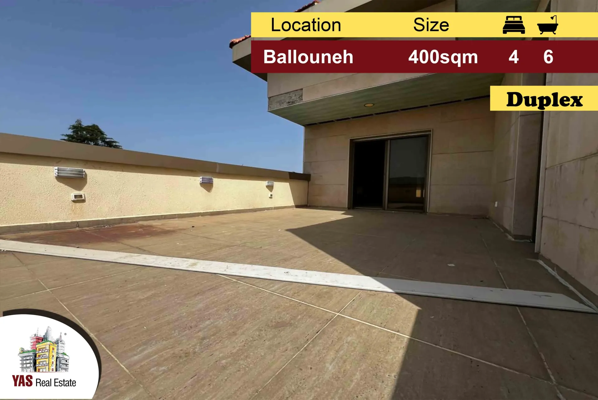 Apartment for Sale in Ballouneh - 4 bed, 6 bath