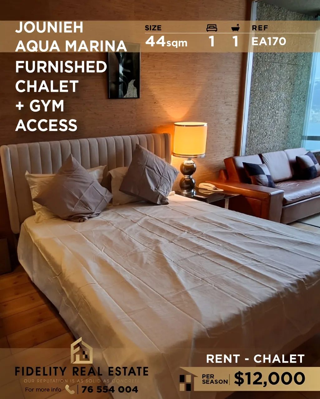 Chalet for rent in Jounieh, Lebanon - 1 bed, 1 bath