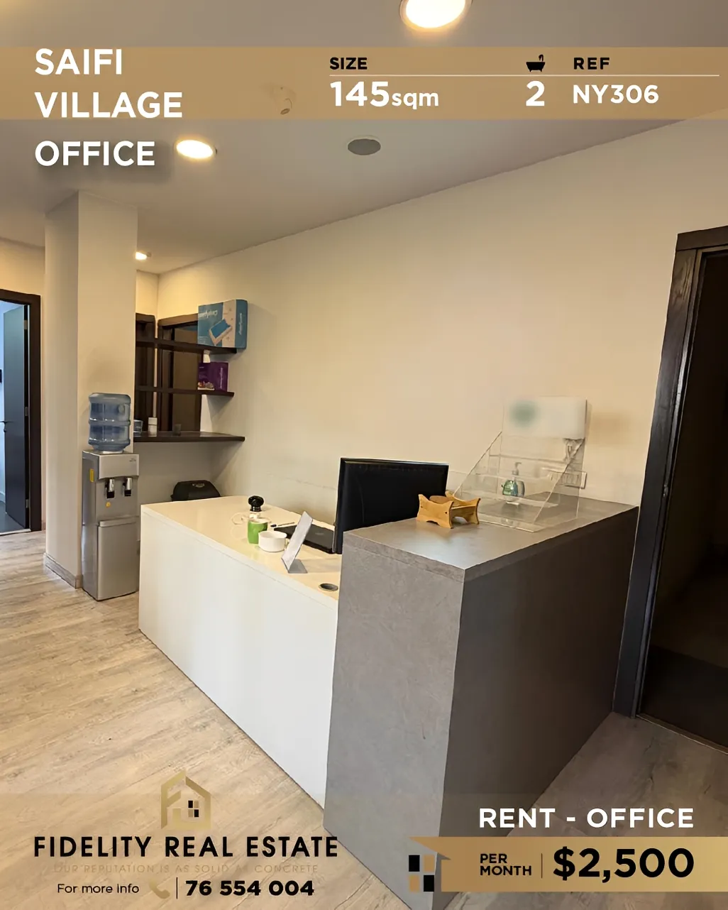 Office for rent in Saifi Village, Beirut, Lebanon