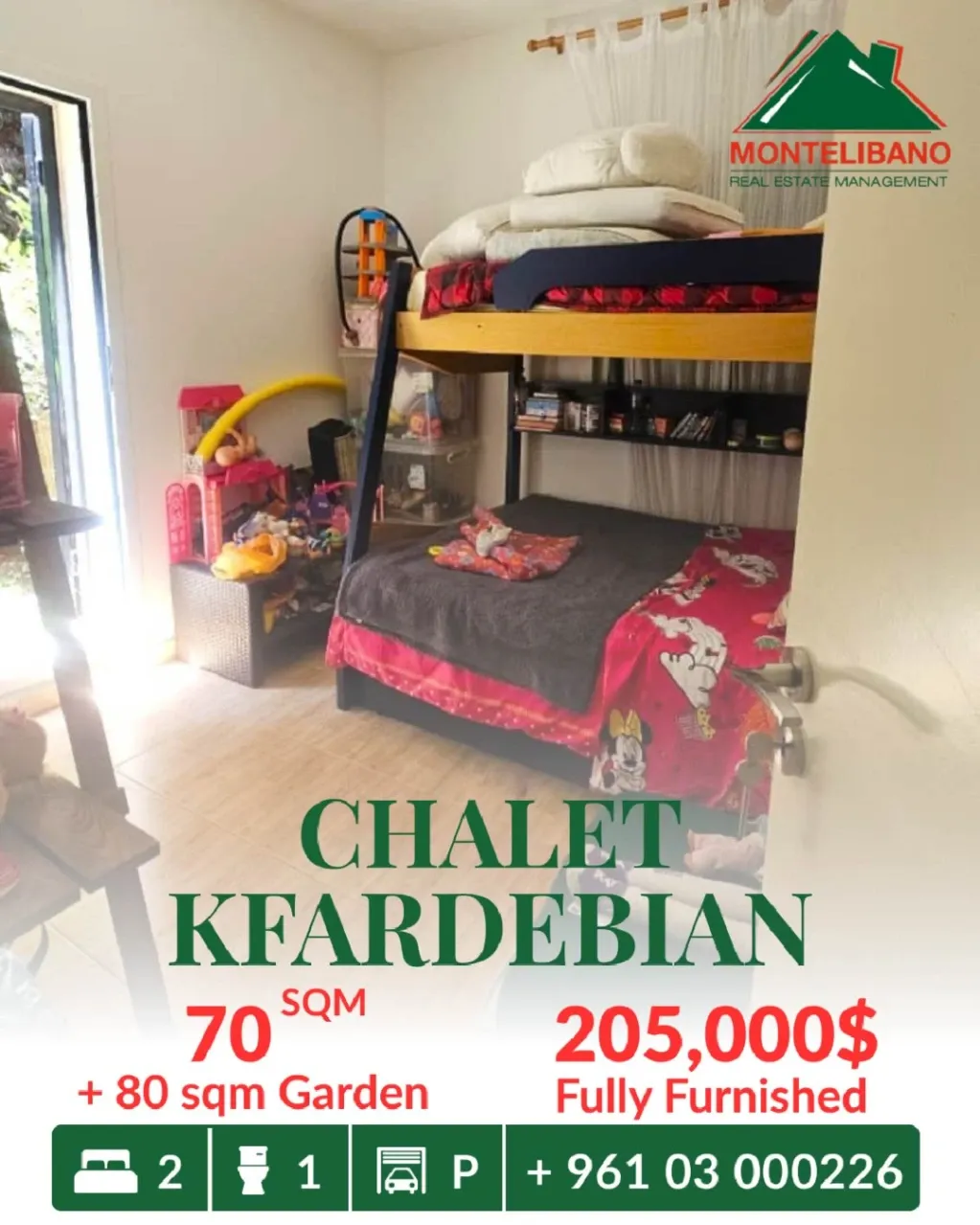 Chalet for sale in Kfardebian, Lebanon