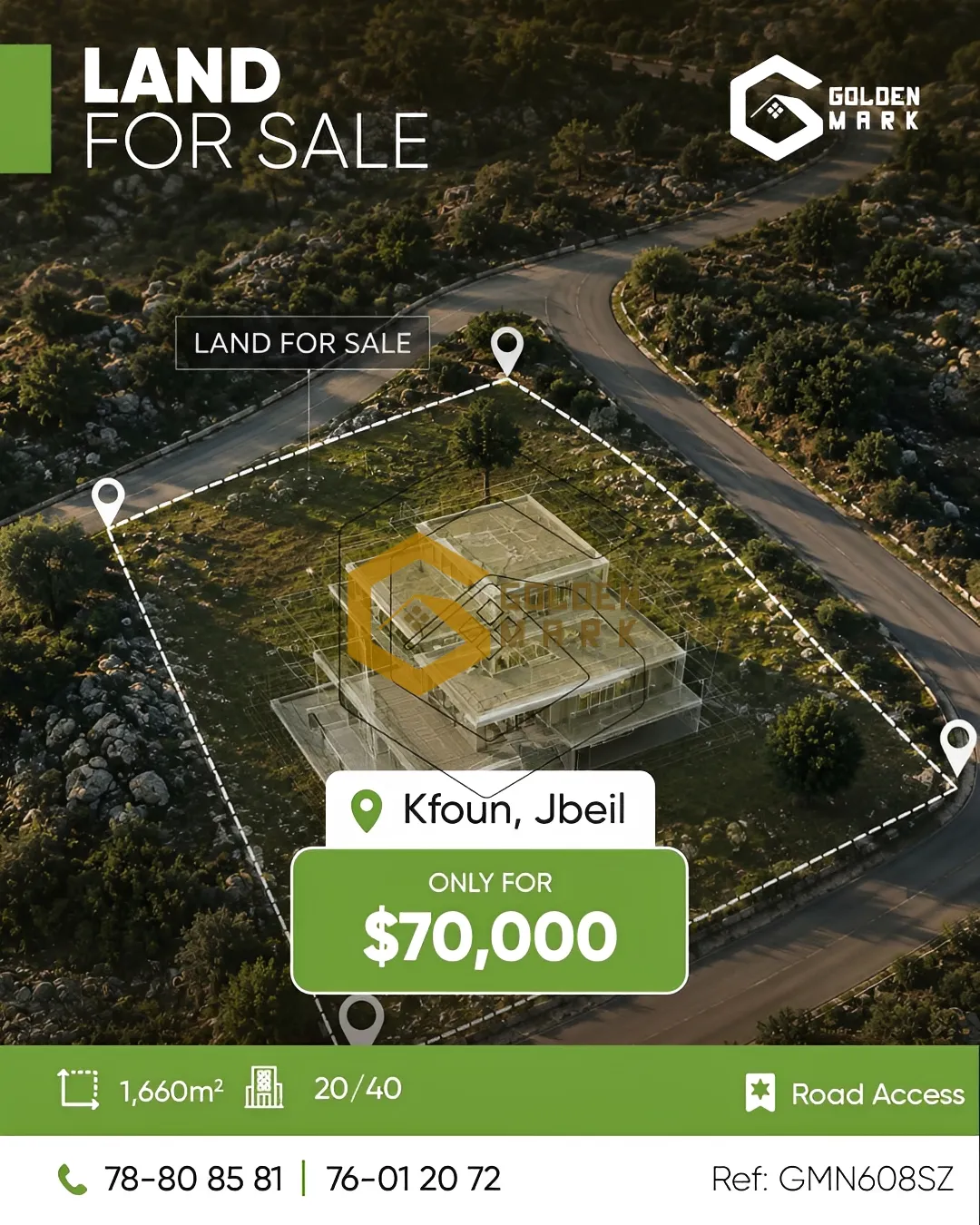 Land for Sale in Kfoun