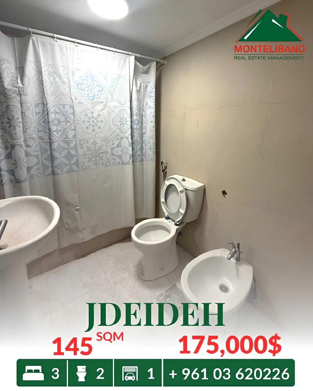 Apartment for sale in Jdeideh