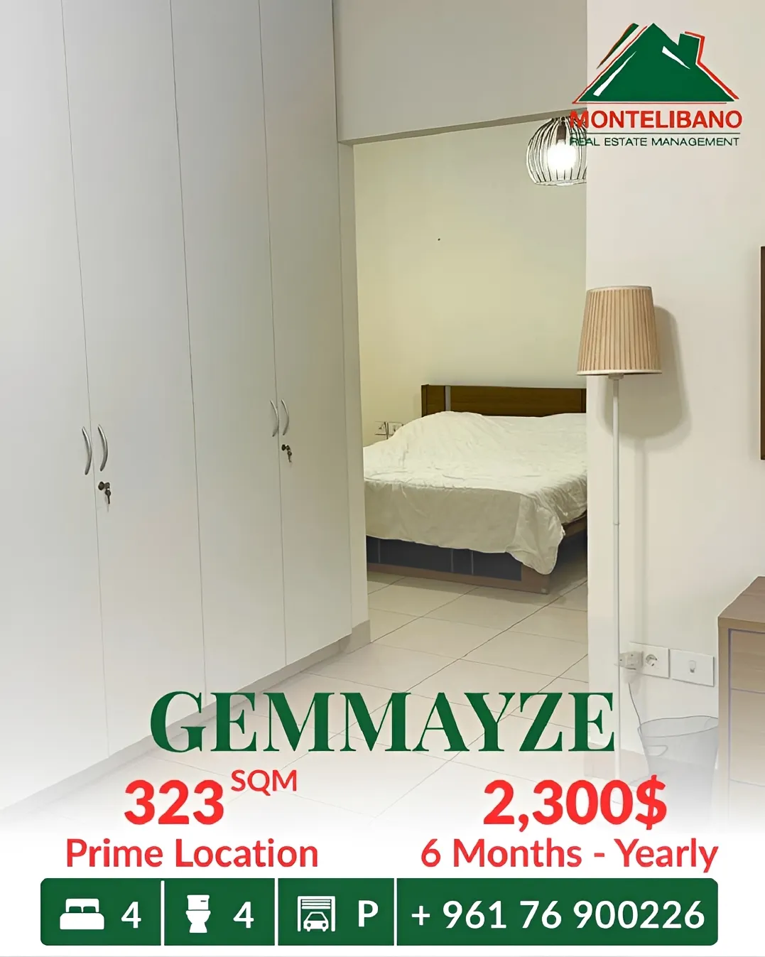 Apartment for rent in Gemmayzeh, Beirut, Lebanon