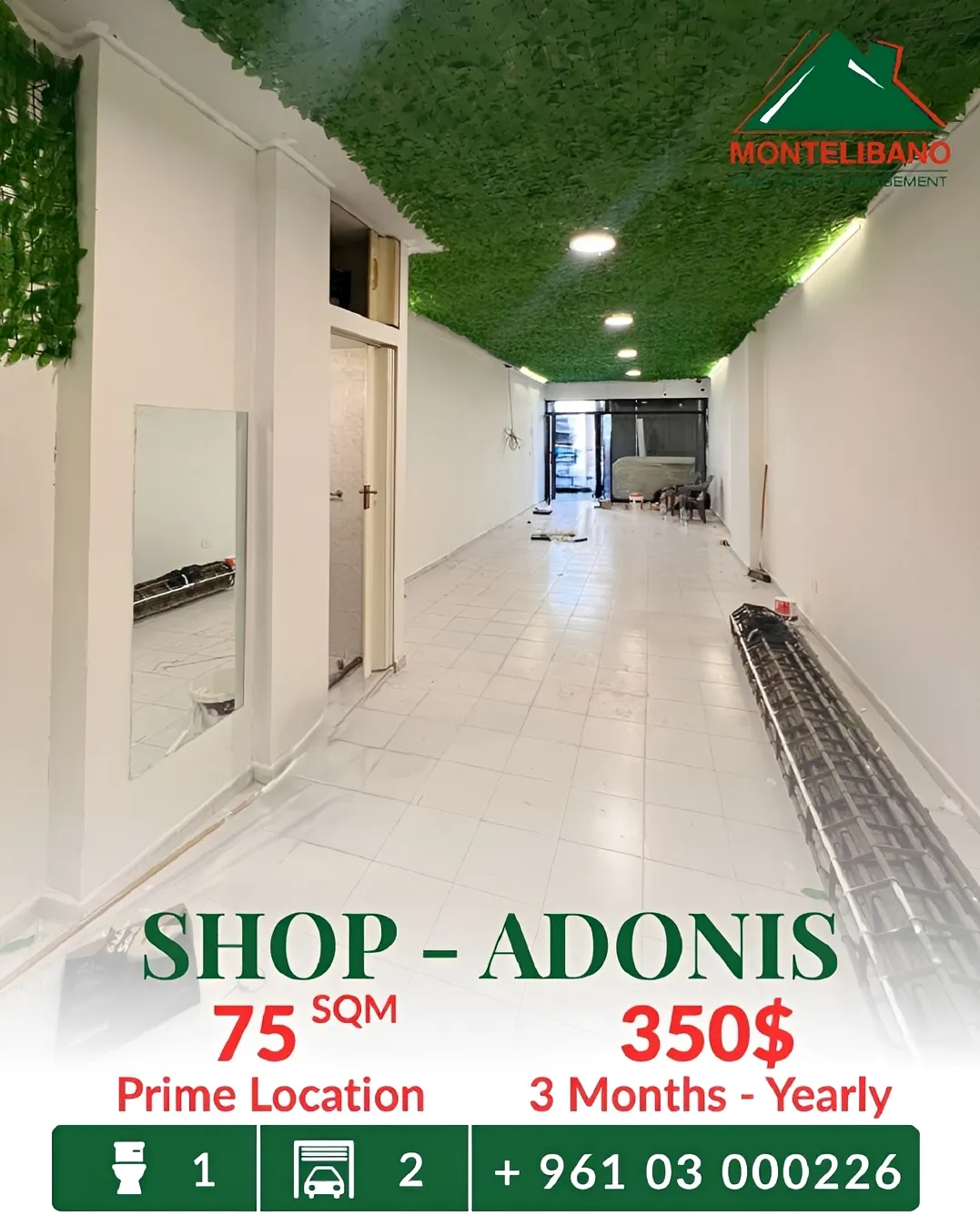 Shop for rent in Zouk Mosbeh