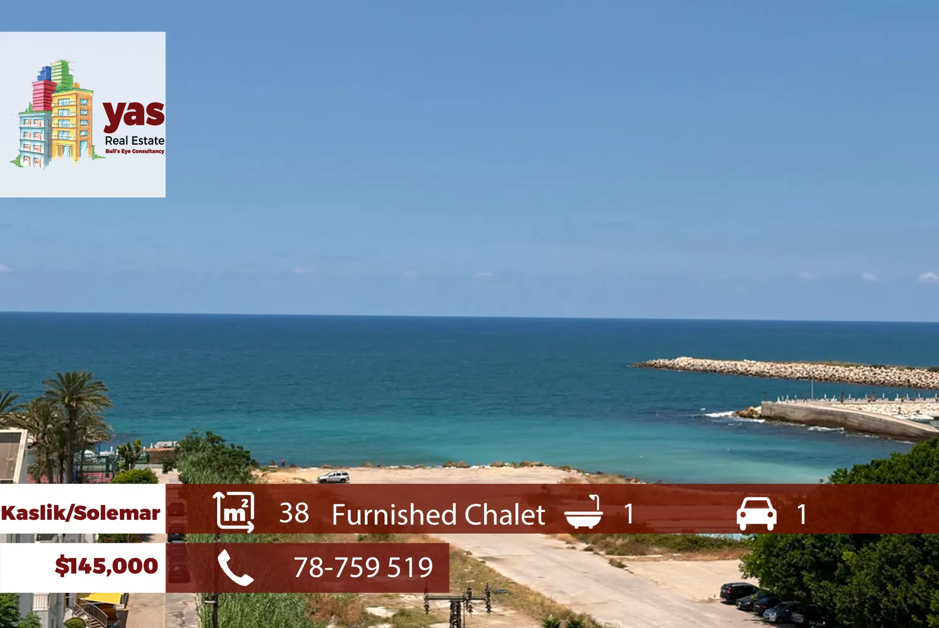 Chalet for Sale in Kaslik - 1 bath