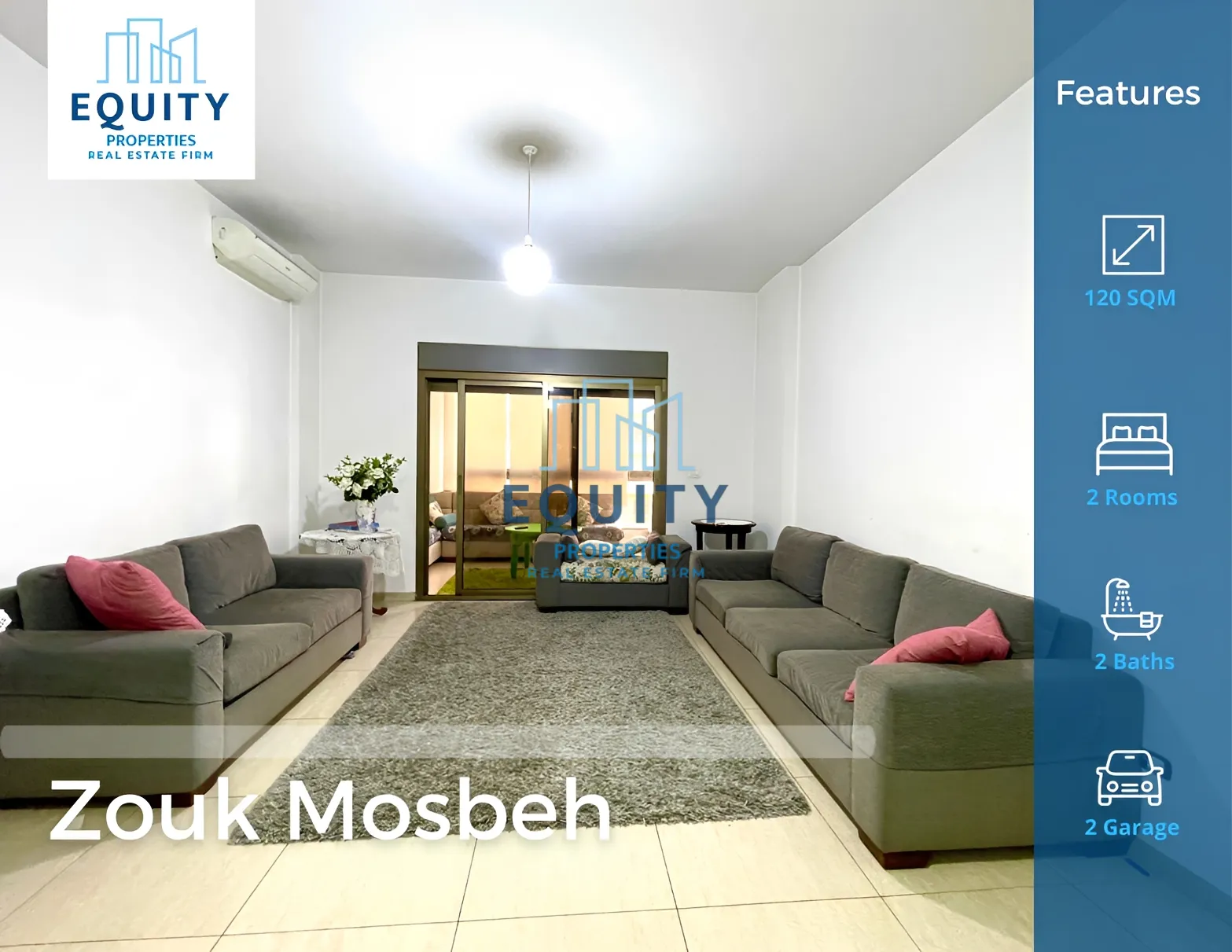 Apartment for sale in Zouk Mosbeh, Lebanon - 2 bed, 2 bath