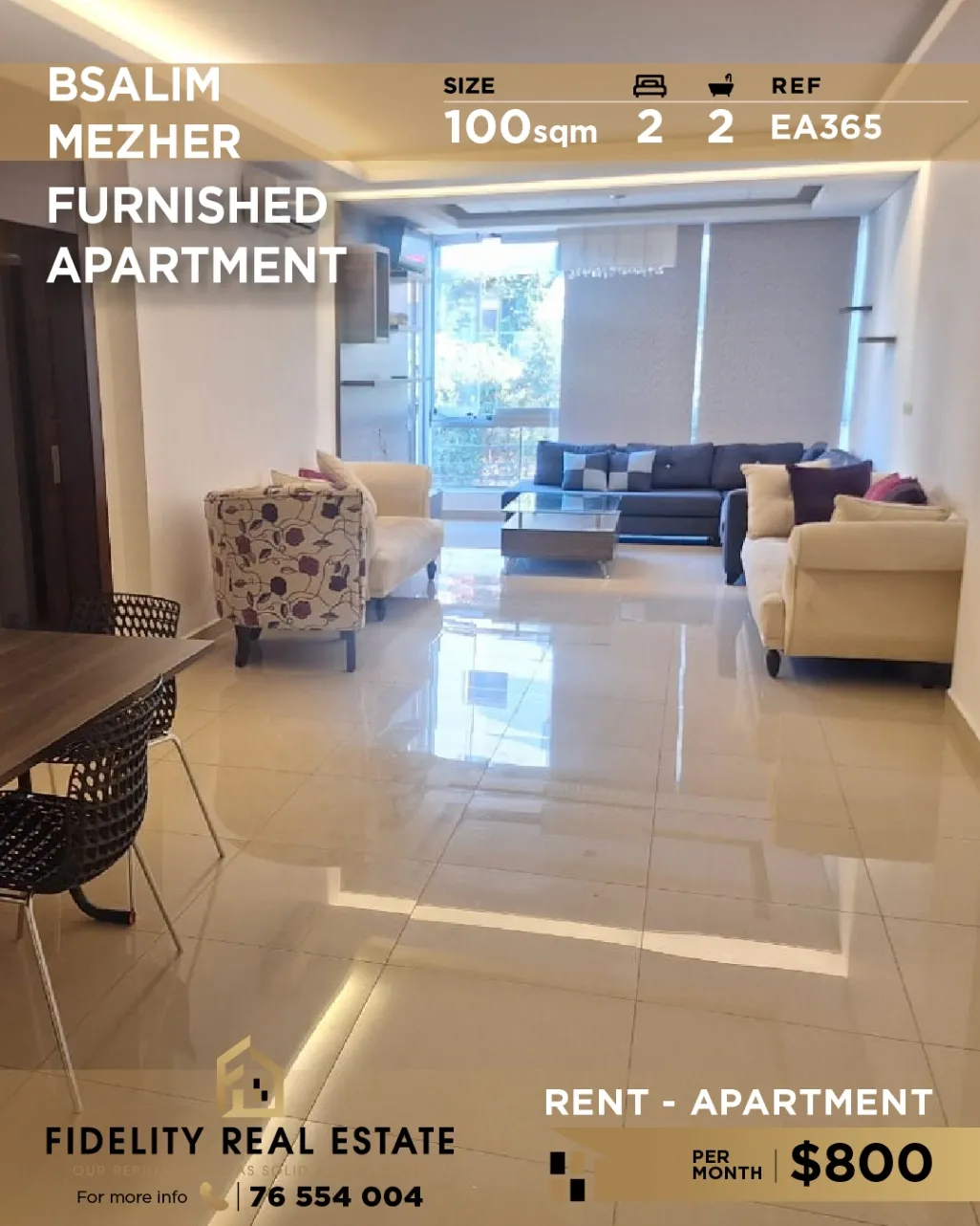 Apartment for rent in Bsalim, Lebanon - 2 bed, 2 bath
