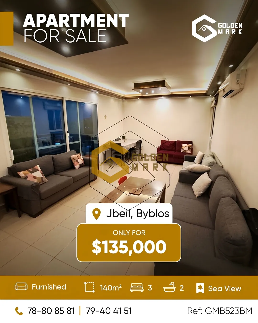 Apartment for Sale in Byblos