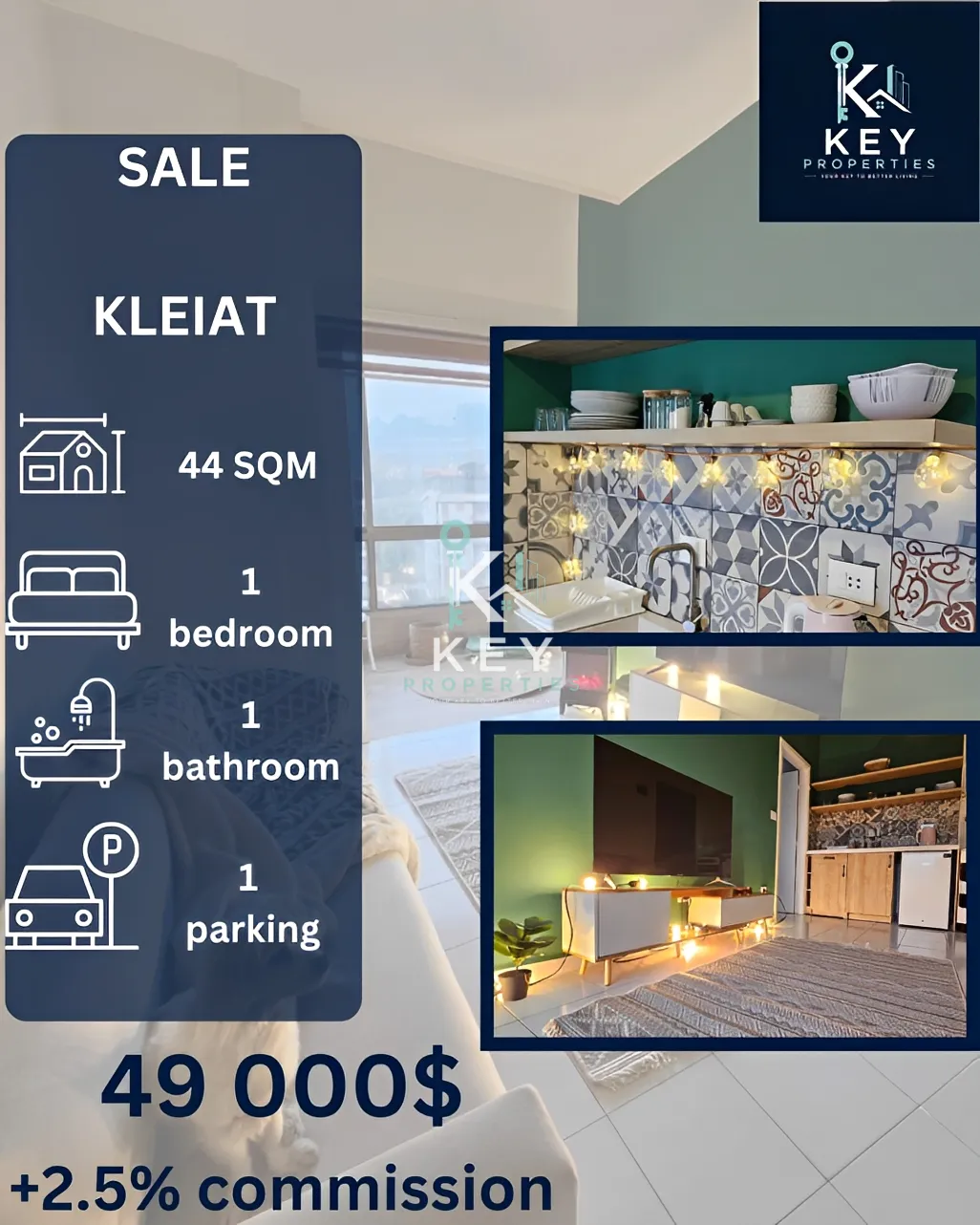 Studio for sale in Qlayaat