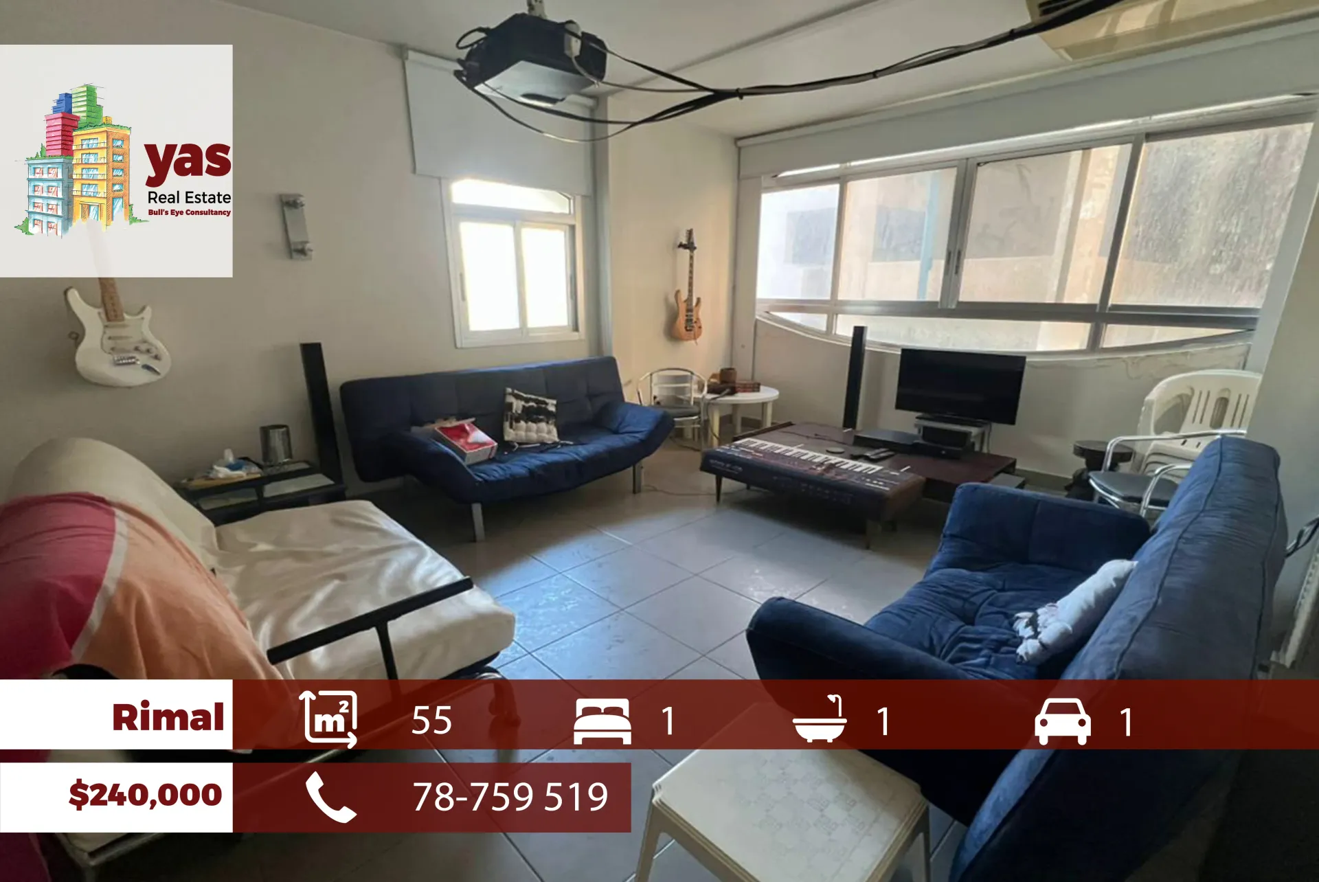 Chalet for Sale in Zouk Mosbeh - 1 bed, 1 bath