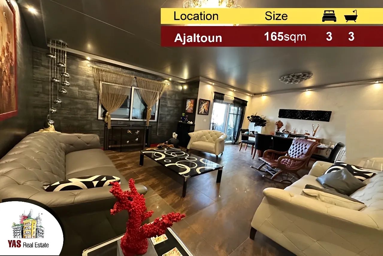 Apartment for Sale in Ajaltoun - 3 bed, 3 bath
