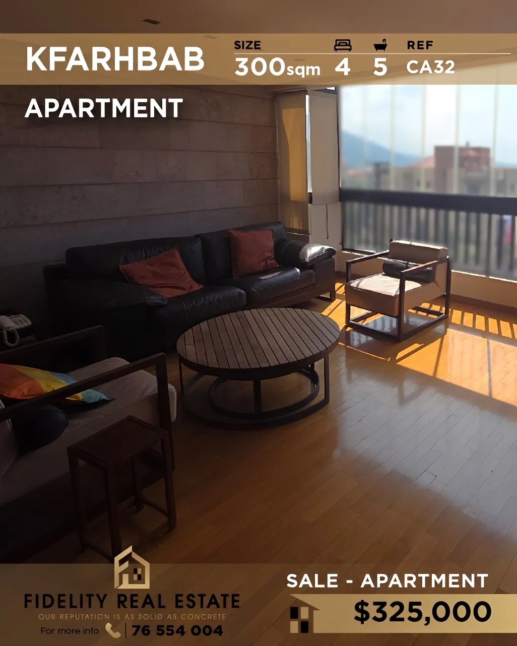 Apartment for sale in Kfar Hbab