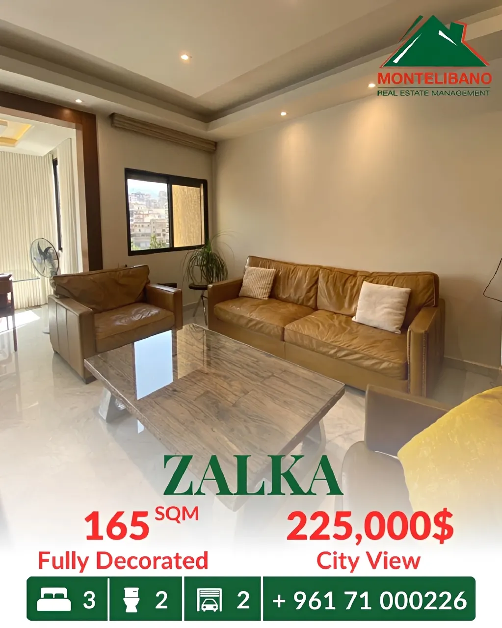 Apartment for sale in Zalqa, Lebanon