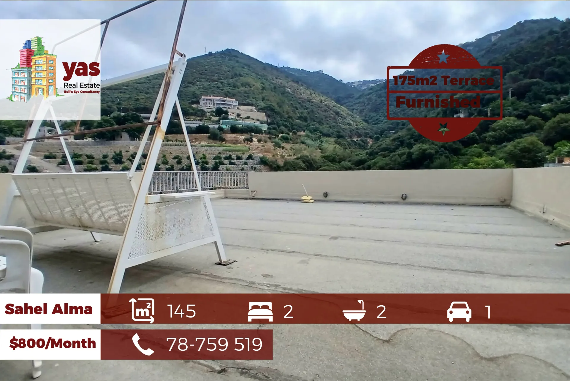 Apartment for Rent in Sahel Alma